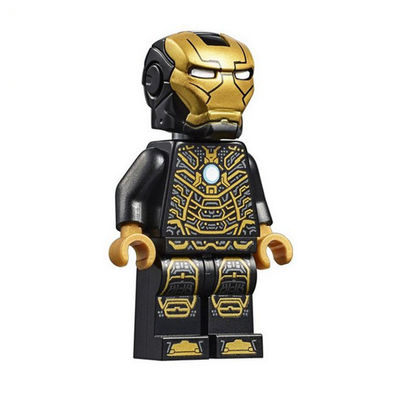 钢铁侠人仔1mk50英雄复仇者联盟4拼装积木儿童早教男玩具生日新年