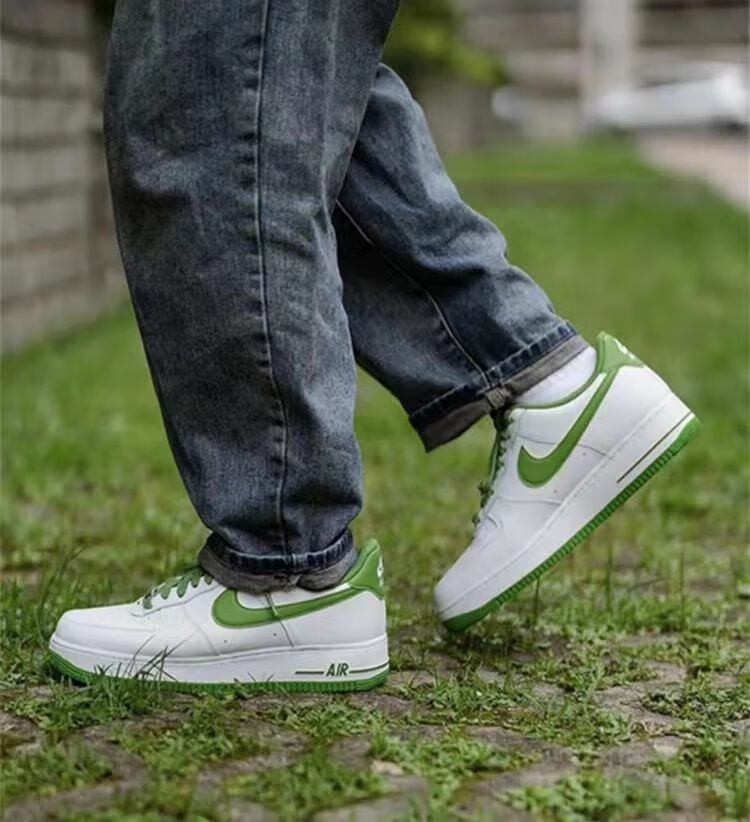 街舞系列龙井茶af1运动板鞋男女经典休闲低帮板鞋hxm6796 白蓝橙 36