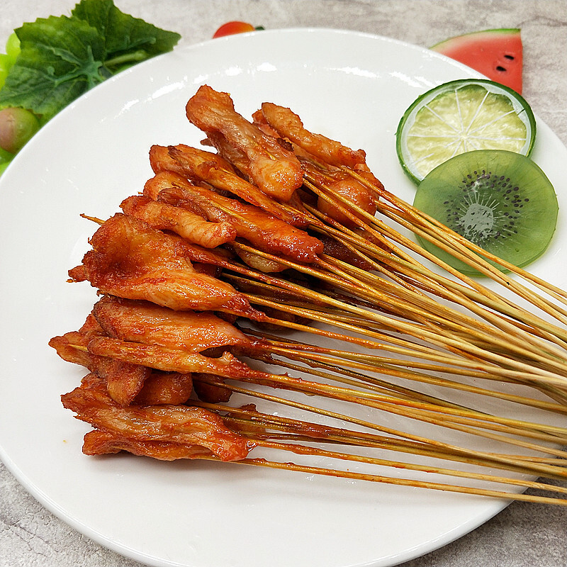 小小里脊肉迷你鸡肉串手把串油炸小吃半成品烧烤食材小串串香【图片