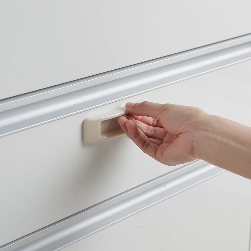 免打孔玻璃门粘贴式拉手器柜门抽屉冰箱把手床头柜辅助拉手器白色大号