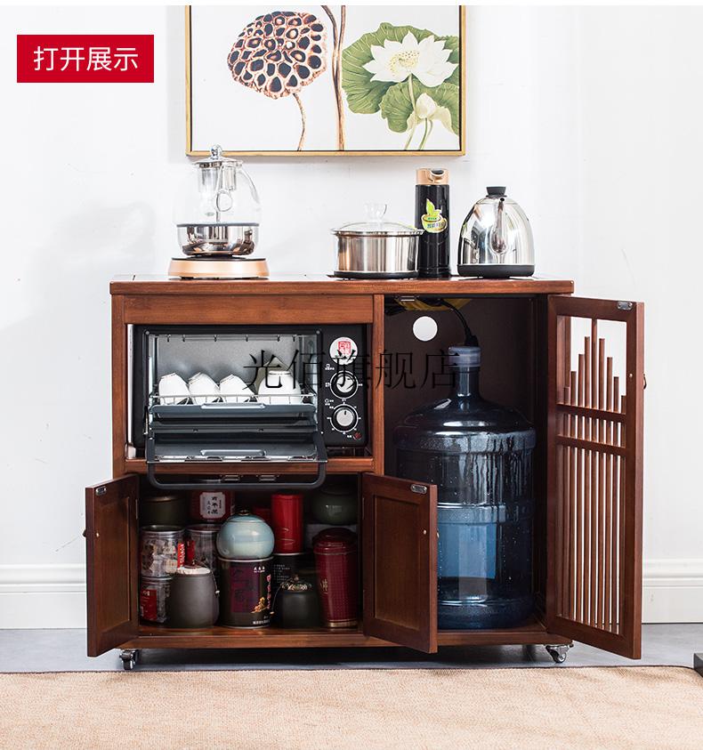 (guangbai)餐边柜烧水柜茶水柜可放水桶茶水台办公室茶边柜烧水壶一体