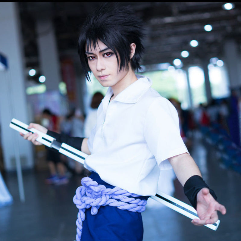 火影忍者宇智波佐助cos服四代衣服漫展派对cosplay服装全9件套备注鞋