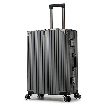 卡帝乐鳄鱼(cartelo)全铝铝框大容量行李箱男拉杆女万向轮学生拉链