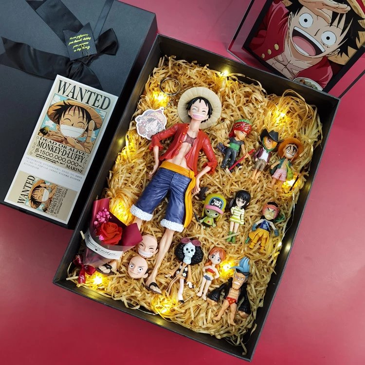 海贼王路飞索隆模型全套艾斯盲盒周边公仔车载动漫摆件生日礼20周年