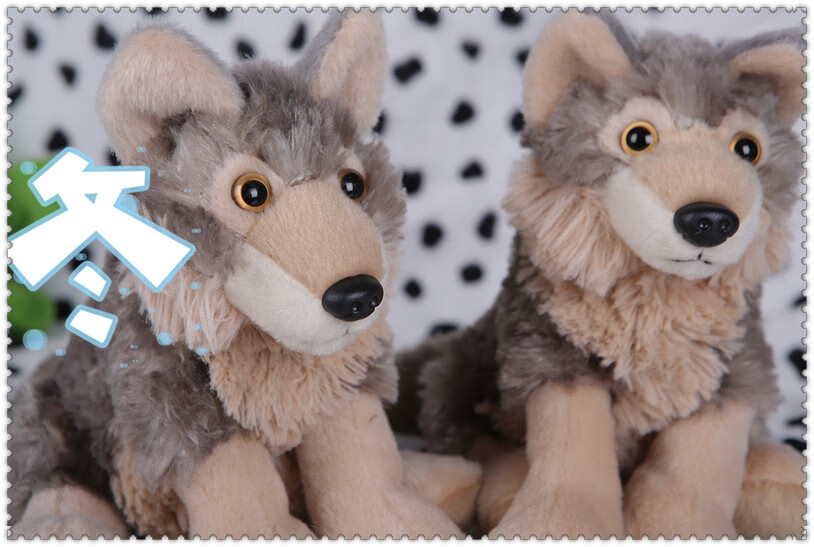 郊狼玩具进出口wildrepublic美洲郊狼玩偶摆设礼物毛绒玩具生日礼物