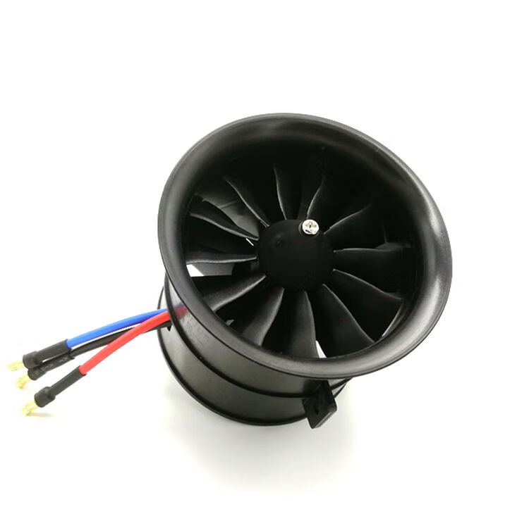 航模涵道发动机涵道风扇70mm12叶固定翼电动飞机大推力发动机4s6s版