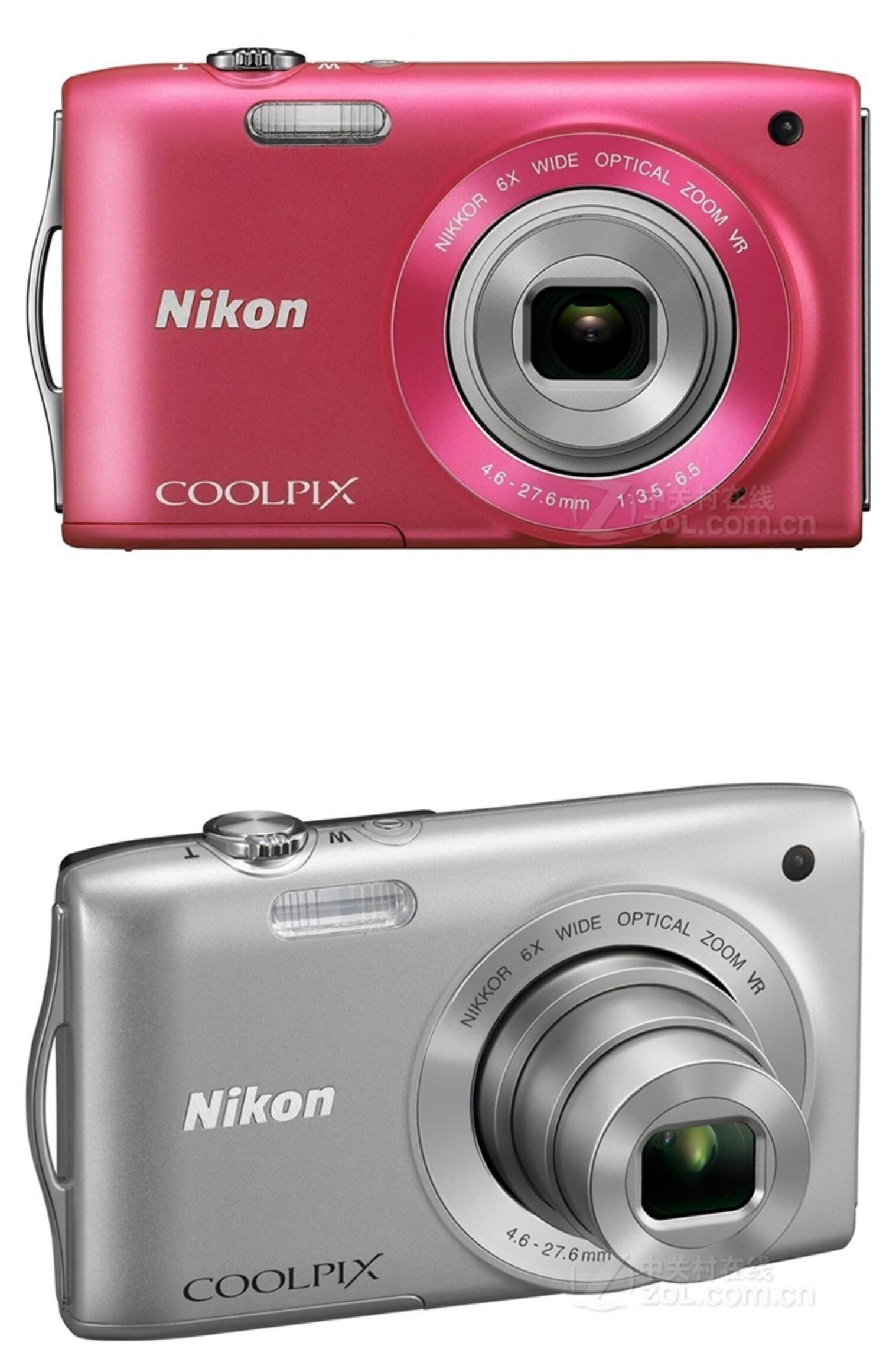 尼康coolpix s3300 复古相机数码高清ccd家用旅游入门级 w100全新白色