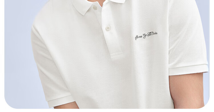 Giordano Comfortable Antibacterial Polo Shirt for Men, High-Tech Ice Oxygen Cooling Embroidered Collar Short-Sleeve Top 01014381 8