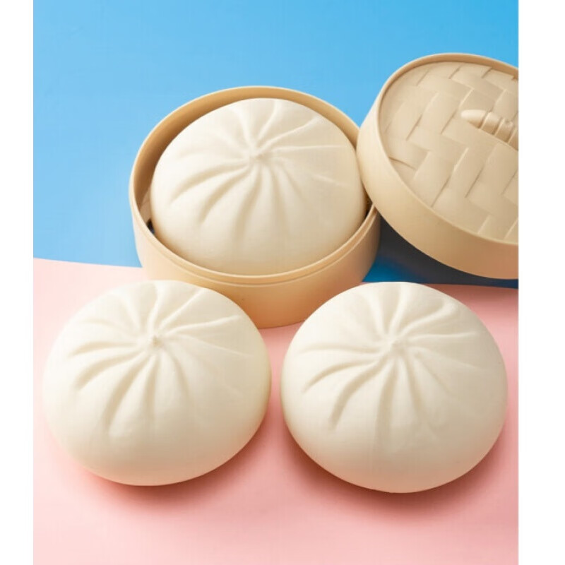 减压球肉包子玩具神器解压手捏球大假包道具蒸笼硅胶捏捏乐小笼包