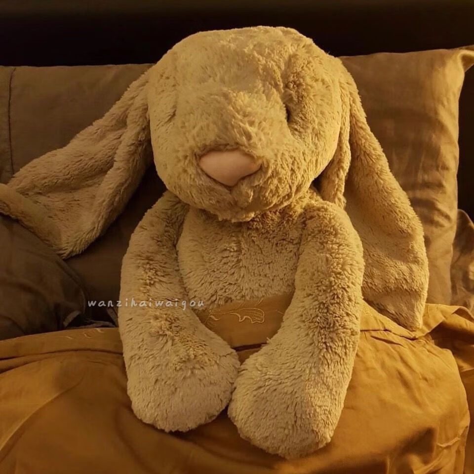 邦尼兔子ins风垂耳兔毛绒玩具可爱兔子安抚玩偶公仔送女生日礼物紫色