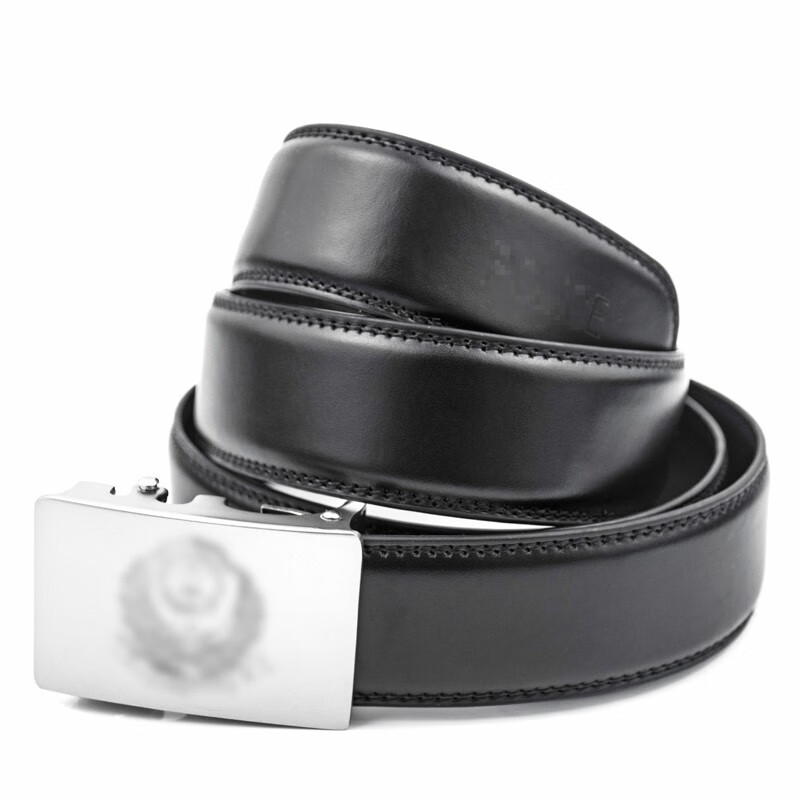 皮带保安腰带内扣式警黑色皮带 执勤内腰带 3.5cm 4.