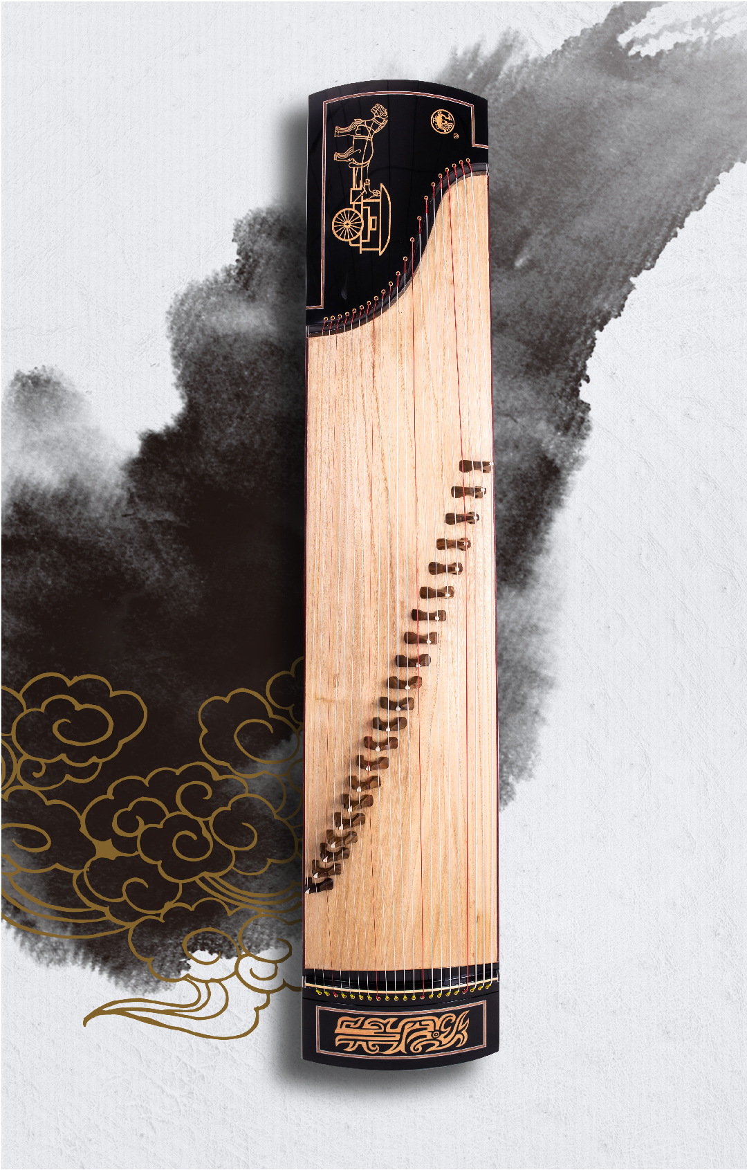 朱雀古筝06精品系列考级演奏古筝浅色面板深色面板