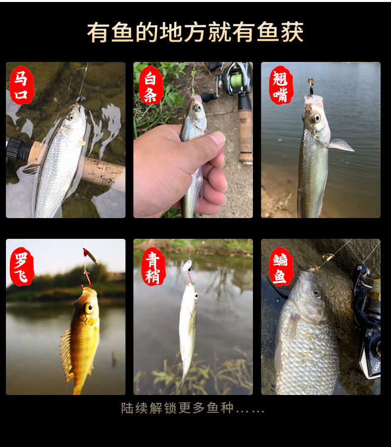 猎鱼传奇路亚假饵瓜子亮片套装绑好飞蝇钩钓组微物助投器翘嘴白条马口
