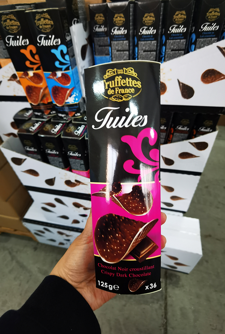 法国乔慕truffles牛奶黑巧克力爆米脆片海盐焦糖薯片儿童零食海盐焦糖