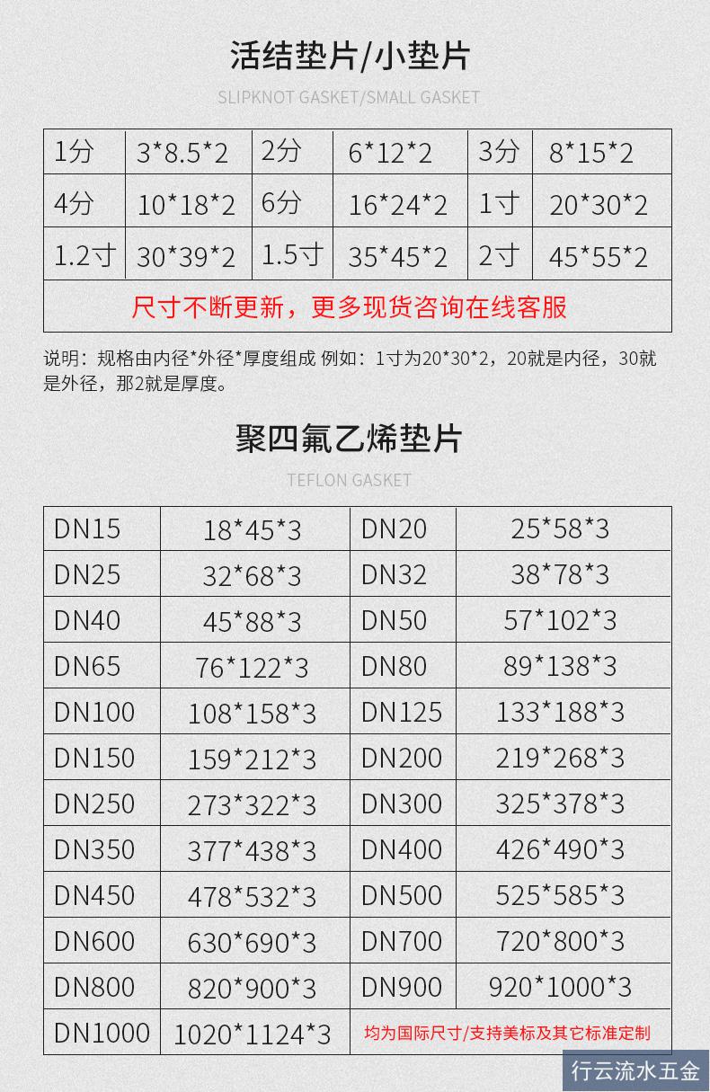四氟垫片定制加工高温聚四氟乙烯法兰铁氟龙塑料ptfe压力表密封圈
