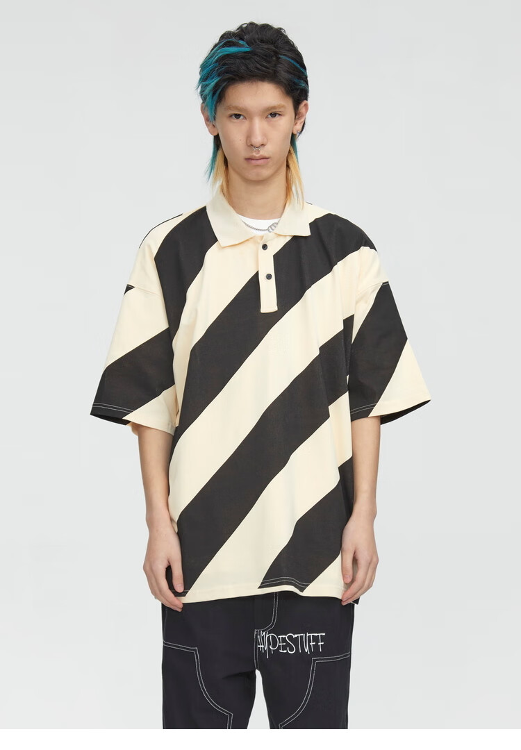 【inxxstreetlab】hypestuff 潮牌21夏新款情侣宽松休闲印花短袖t恤