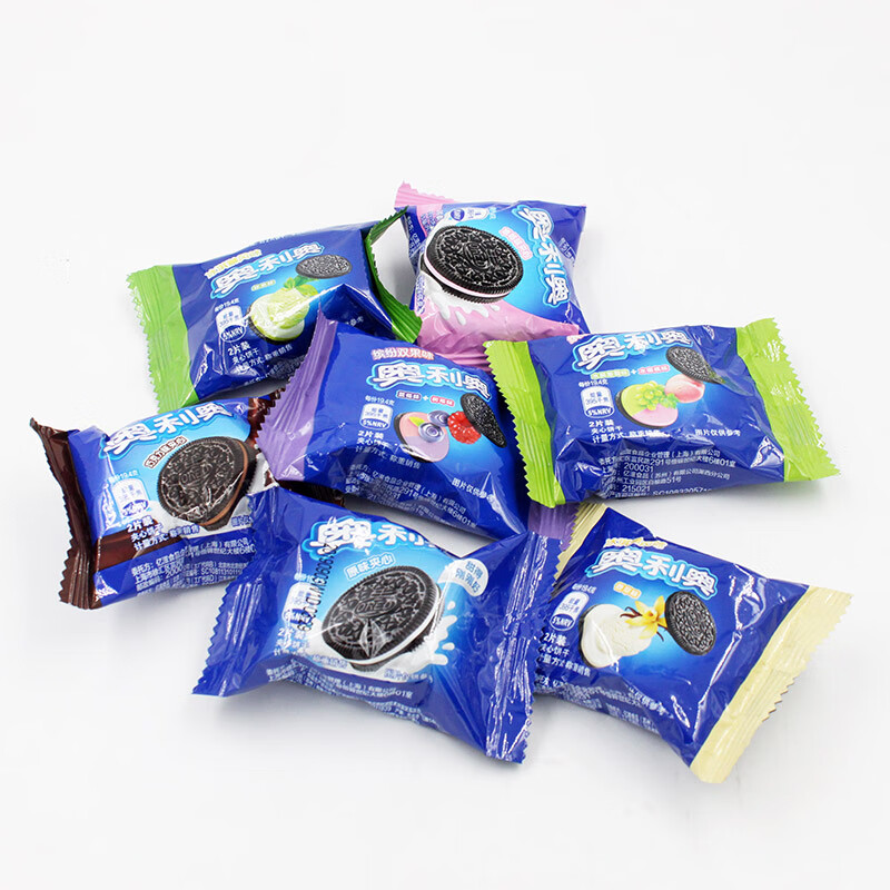 奥利奥夹心饼干500g散装粉色樱花草莓原味抹茶巧克力休闲零食小吃抹茶