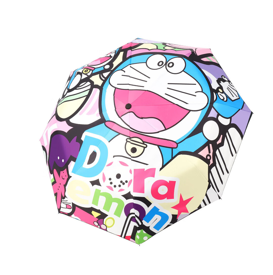 2022新款哆啦a梦卡通雨伞哆啦a梦·自·动雨伞晴雨两用折叠遮阳伞男女