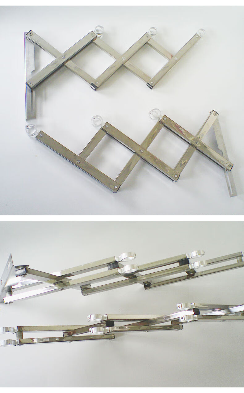 不锈钢阳台伸缩晾衣架墙上晾衣架晾衣杆隐形晾衣架晒被子可包安装 一