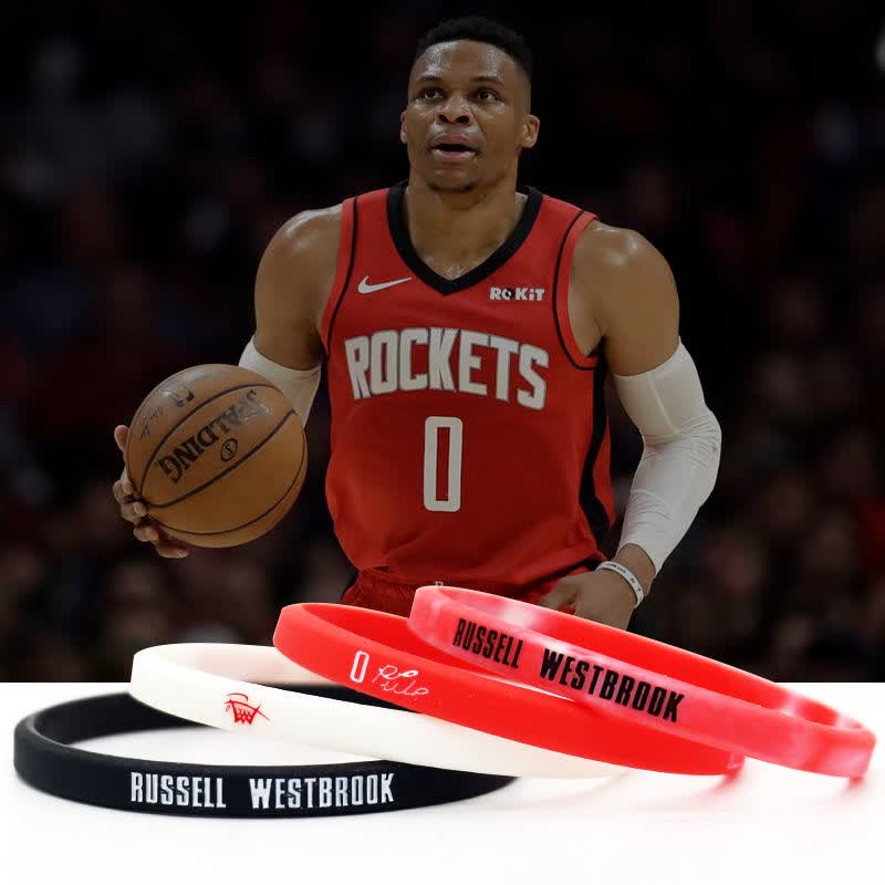 篮球手环硅胶手环勇士篮网细款手链欧文细款4条装