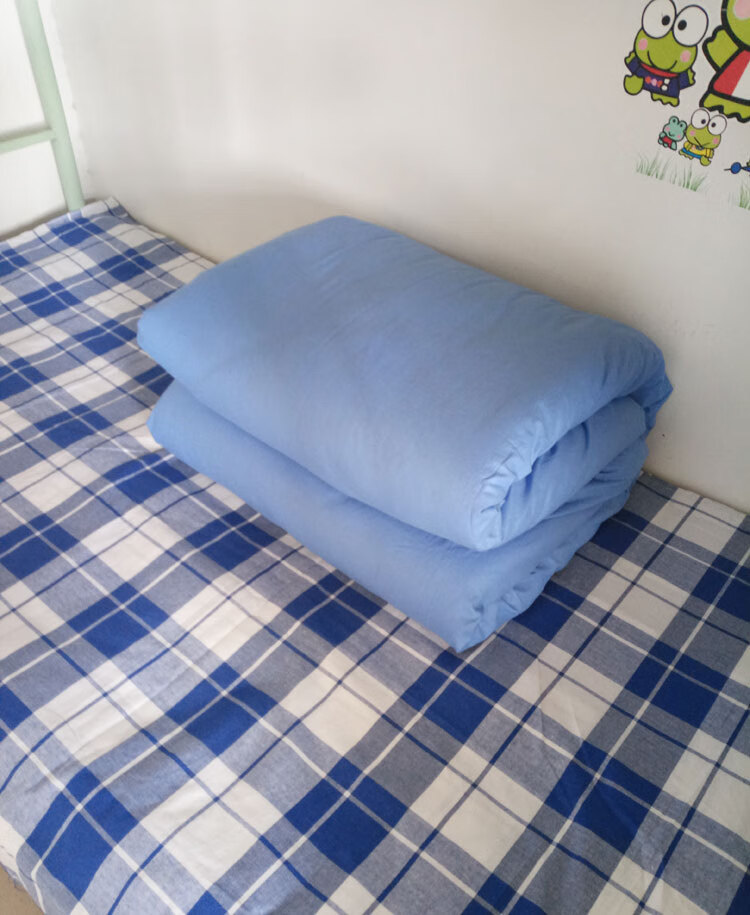 学生被套被套蓝色被套大学生宿舍专用被套学校单人被罩被套 涤棉-被套