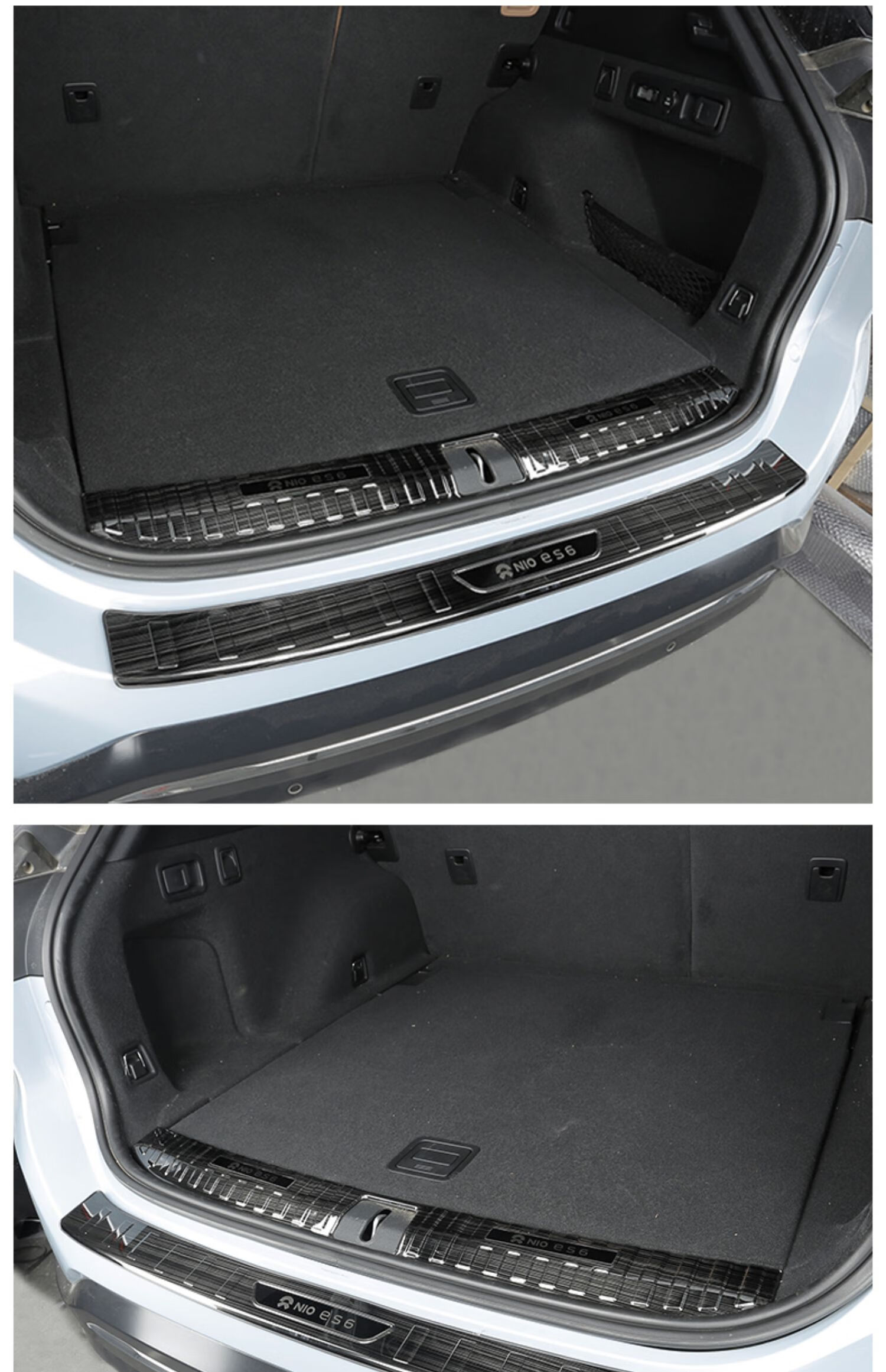 精功夫21款蔚来es6后护板ec6不锈钢后备箱踏板es8尾门门槛条改装饰