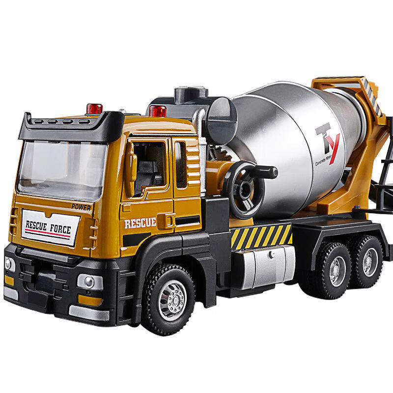 儿童合金搅拌车玩具车模型水泥罐车大号混凝土搅拌机工程玩具男孩
