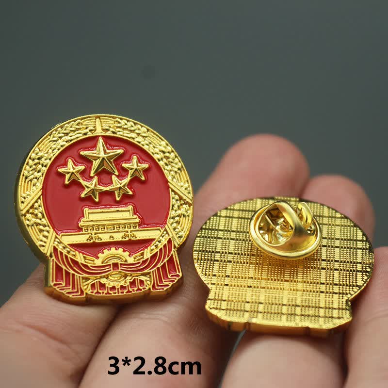 中国国徽领国辉徽章中国饰品胸针天安门纪念徽章别针国徽胸章国徽30cm