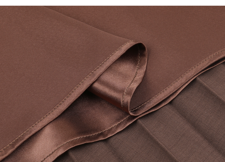 bblluuee粉蓝衣橱经典大摆百褶长裙女2022秋装新款茶褐色半身裙523q