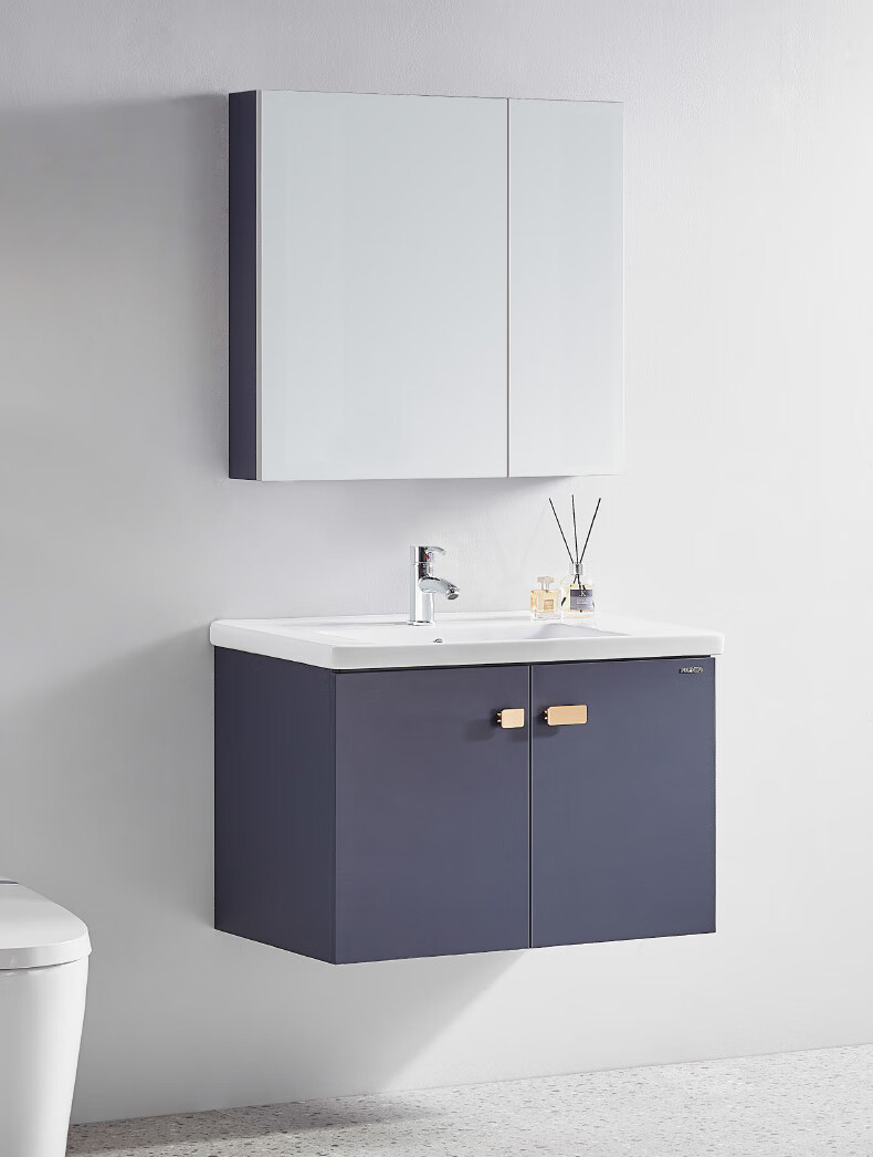 法恩莎浴室柜现代轻奢洗手盆洗脸盆柜组合小户型卫生间简约洗漱台60cm