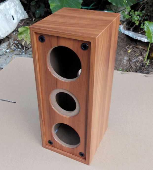 双3寸中置空箱diy音箱外壳木质空箱体音柱喇叭hifi音响外壳 图片所示