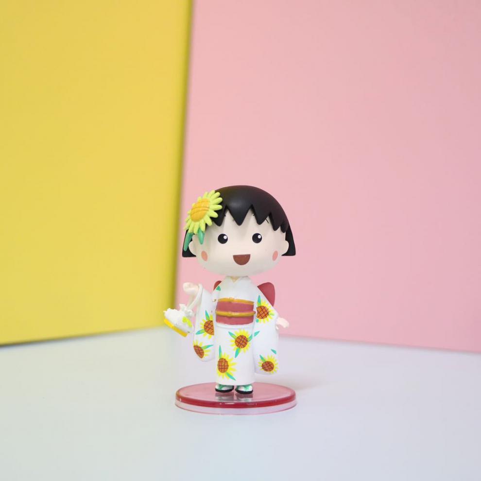 小米mi米家生态家居同款日本樱桃小丸子和服系列盲盒女生可爱娃娃车载