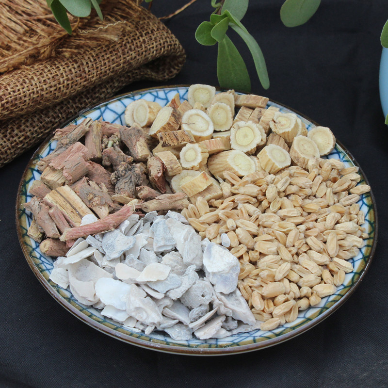 魏玉菊牡蛎散原料止汗盗汗牡蛎30g浮小麦30g黄芪30g麻黄根10g