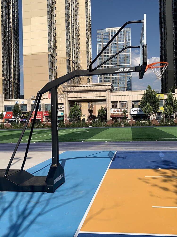 金陵体育篮球架成人标准比赛移动式单臂篮球架ydj2b黑色定制黑色ydj2b