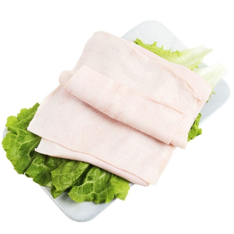 新鲜农家土猪皮猪脊皮无油去毛猪肉皮猪皮批发生猪皮熬猪皮冻1斤正宗