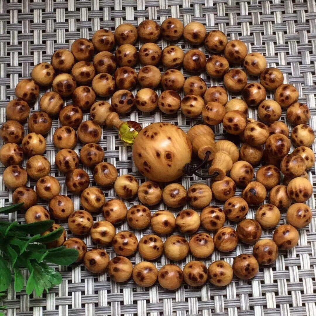 名氧太行崖柏满留疤8x108颗男女创意手链木质现代工艺品礼佛珠手串 满