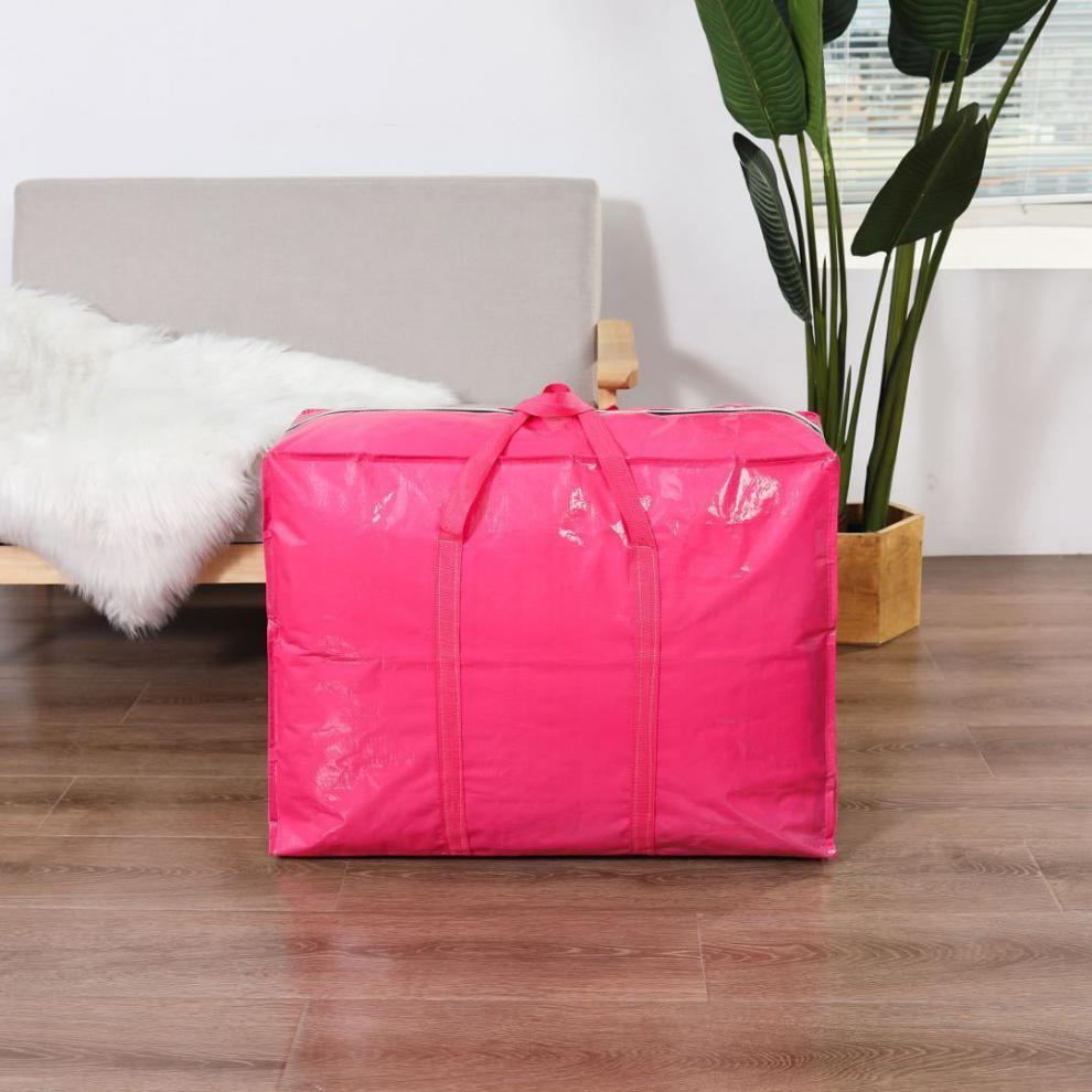 打包袋防水棉被收纳袋手提袋宿舍被子袋子耐磨编织款黑色483224cm小号