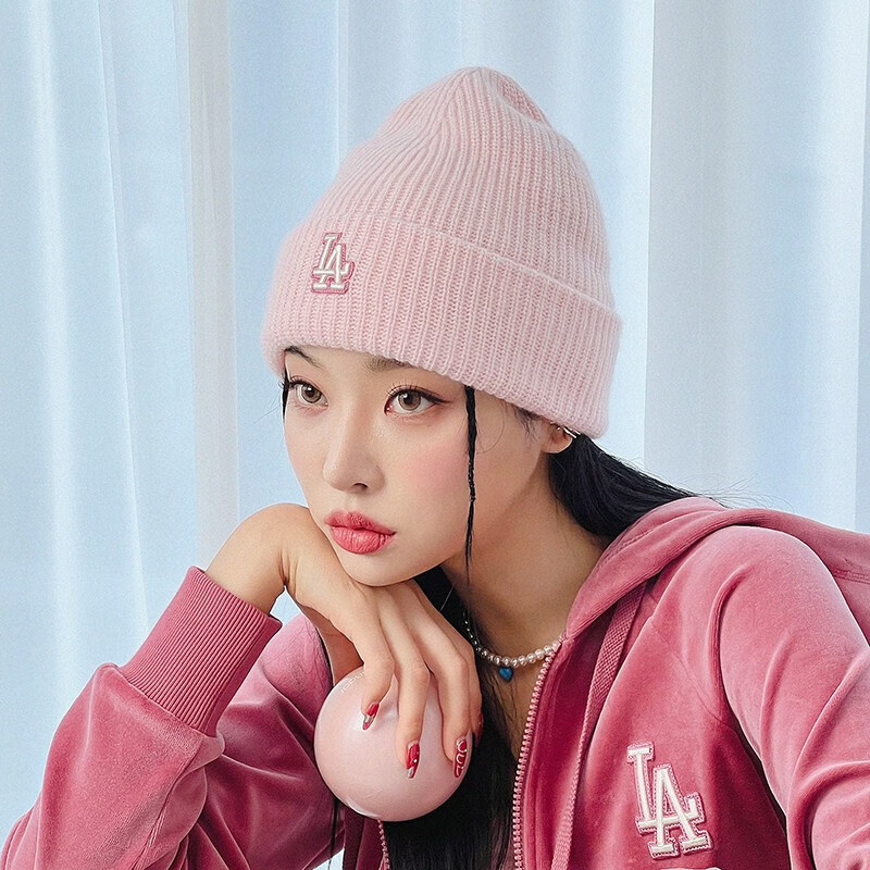 mlb 线帽男女同款帽子ny刺绣针织帽休闲生活运动保暖帽羊长豆豆纽约洋