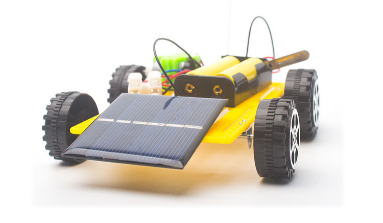 diy学生手工遥控汽车小学生太阳能电池板汽车赛车玩具科技小制作发明