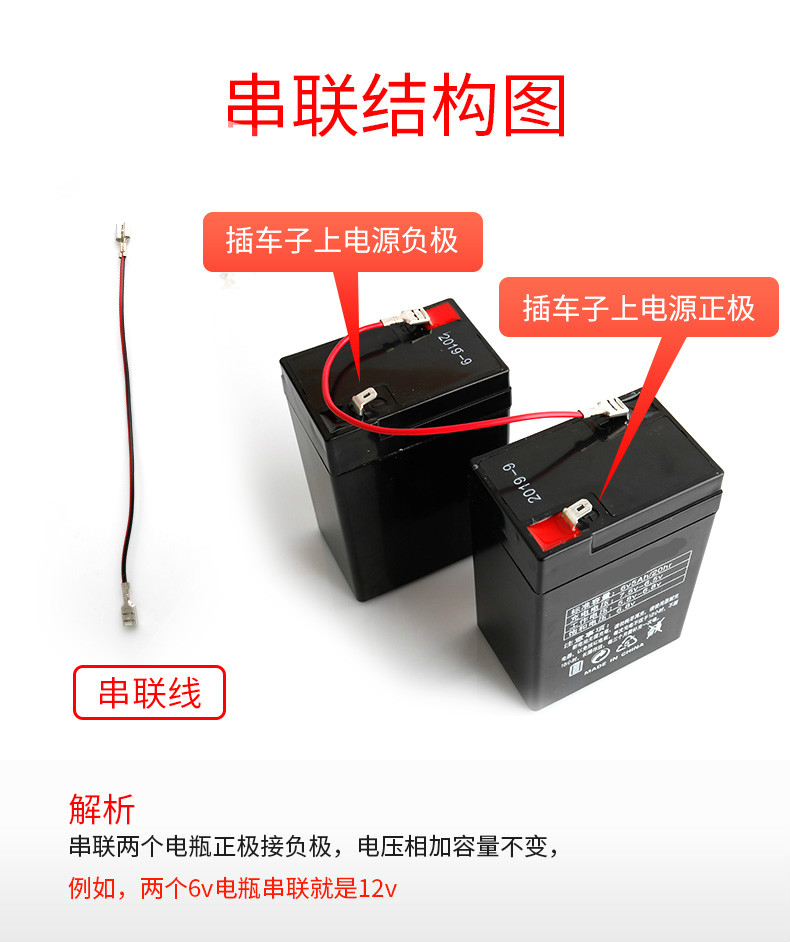 童車蓄電池12v兒童電動車玩具汽車電瓶6伏 12v5ah電池 充電器直充線