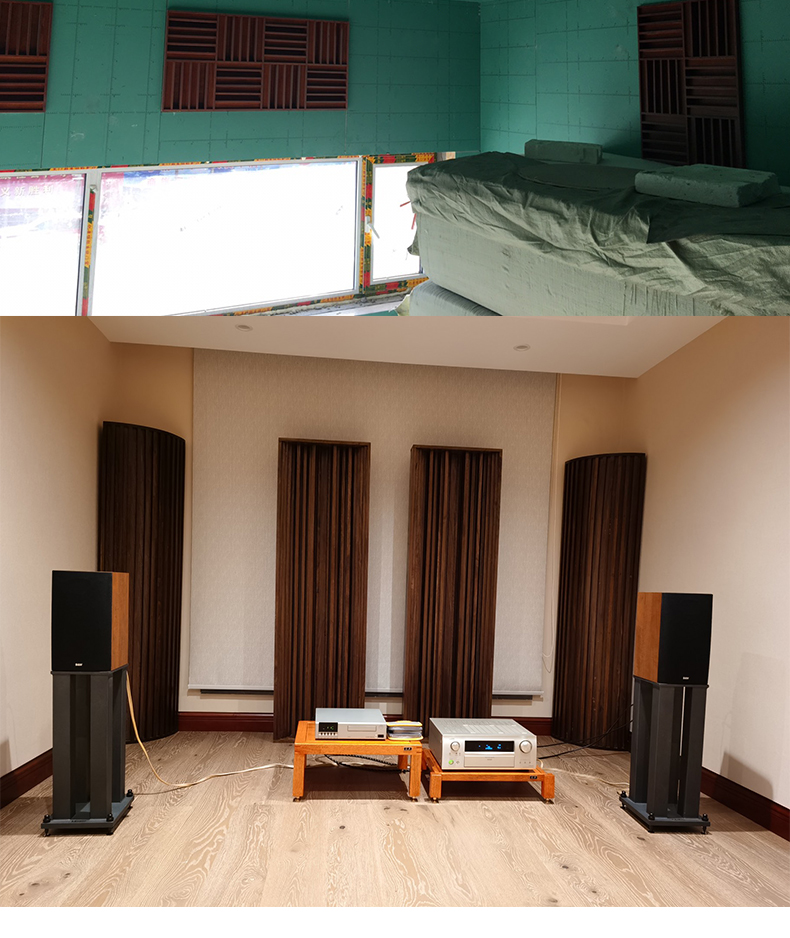 汇声实木音响扩散板29二次余数hifi影音室声学扩散体桐木 25*60陷阱