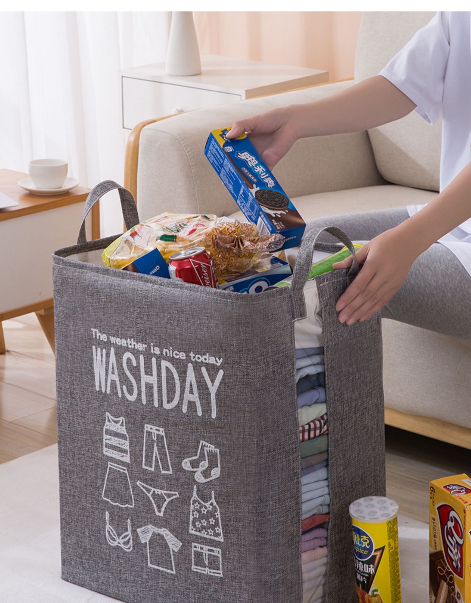 巨无霸大号收纳袋巨能装被子衣服搬家打包整理袋家用衣物棉被袋子 100