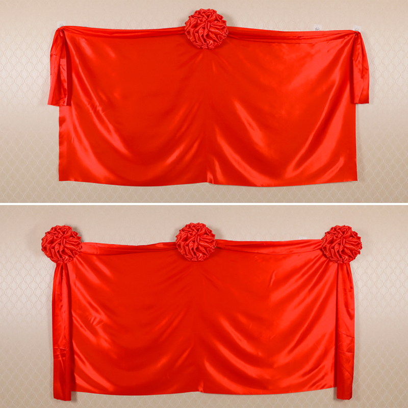 2022新款揭牌仪式红布 揭幕红布招牌开业花球套餐红色绸布揭幕布牌匾