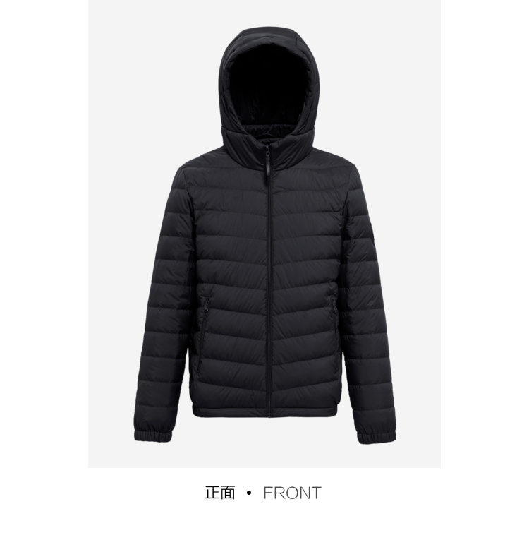 波司登羽绒服男轻薄连帽短款休闲轻暖纯色保暖外套b00131007 朦胧灰