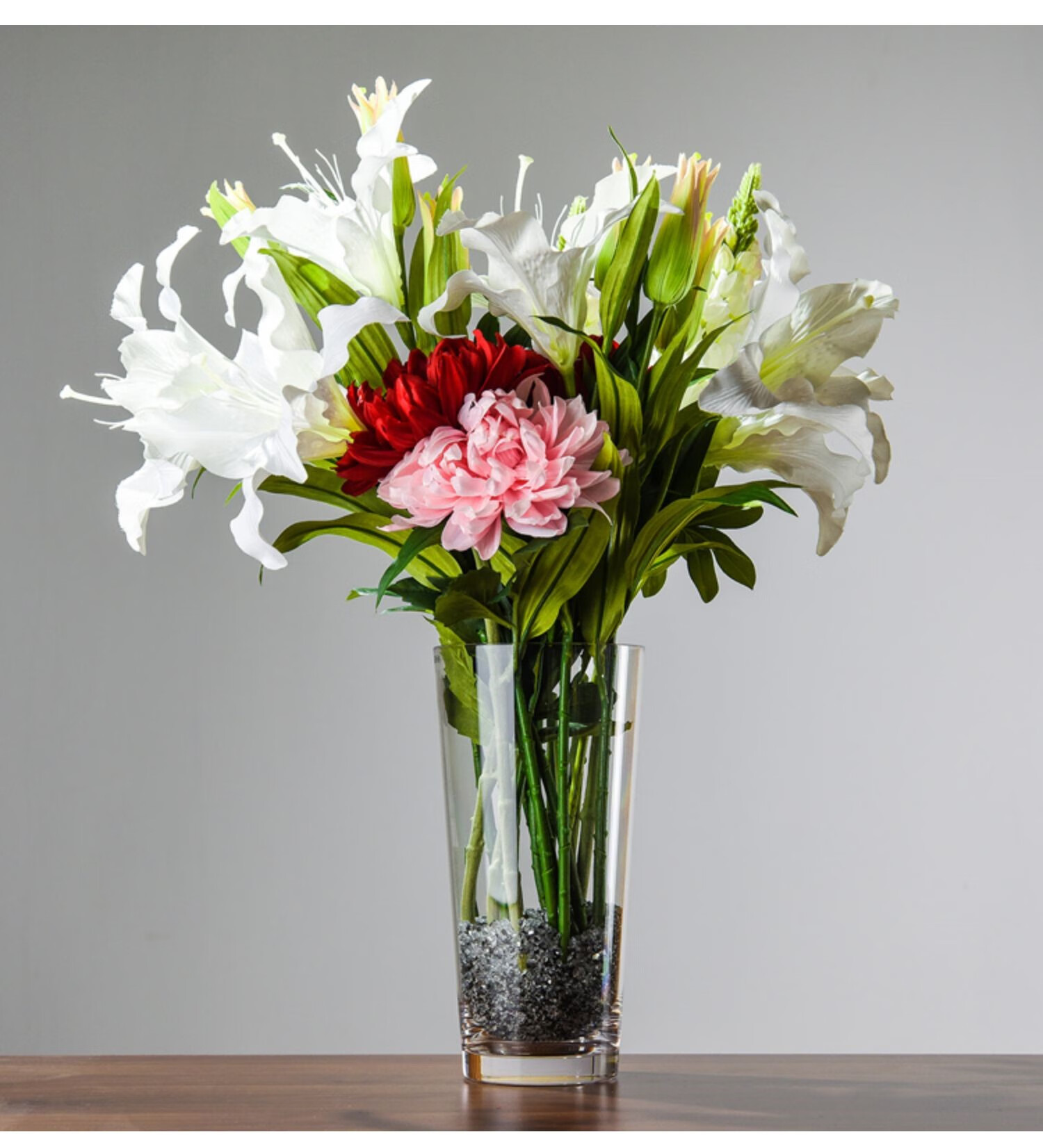 北欧花瓶摆件防摔客厅插花鲜花长枝透明高款落地马醉木富贵竹花瓶