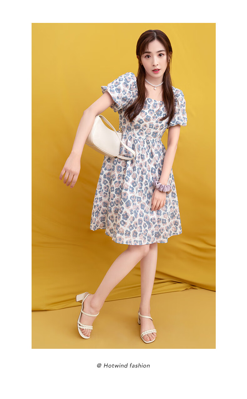 【张含韵同款】热风凉鞋女2021年夏季新款女士时尚法式一字带珍珠高跟