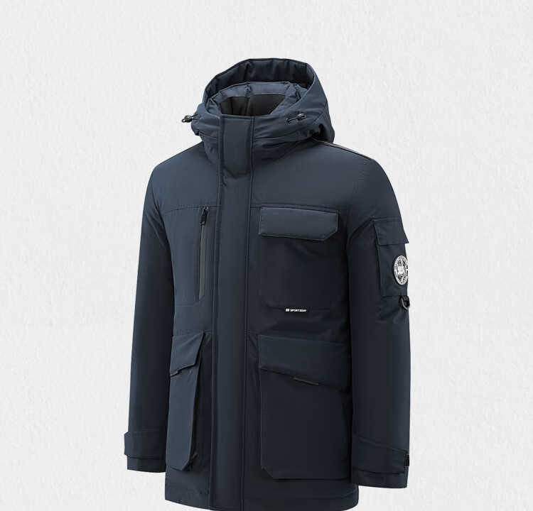 HLA Men's Down Jacket 25SPORTSDAY Sports Comfortable Hooded Coat Winter 16