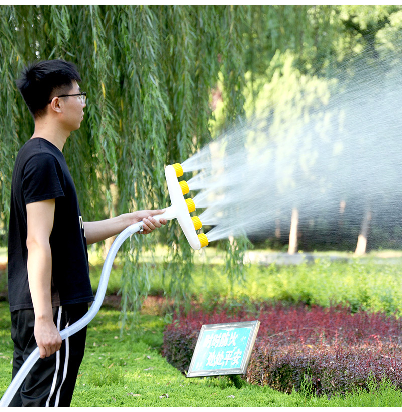 水管雾化喷头农用水枪浇地灌溉菜地浇水家用花园浇菜绿化喷灌 四头