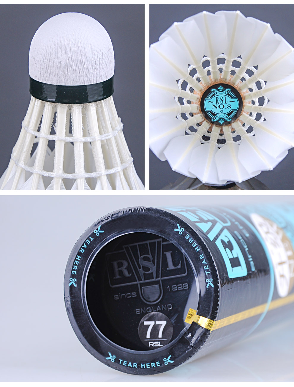 亚狮龙rsl羽毛球耐打精选鸭毛球训练比赛用球rsl10号12只装