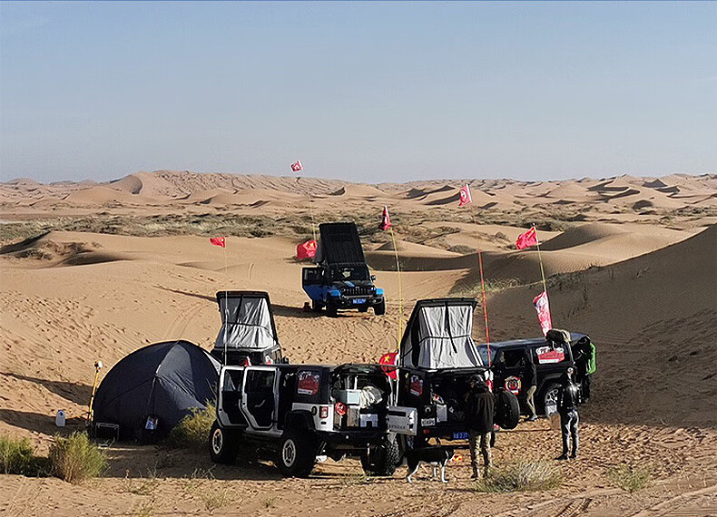 仓梵适用于jeep牧马人一体式车顶帐篷免车顶行李架横杆安装原车开模